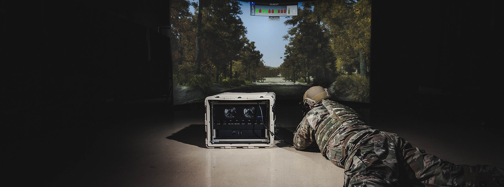 Military Training on Mobile Marksmanship Trainer