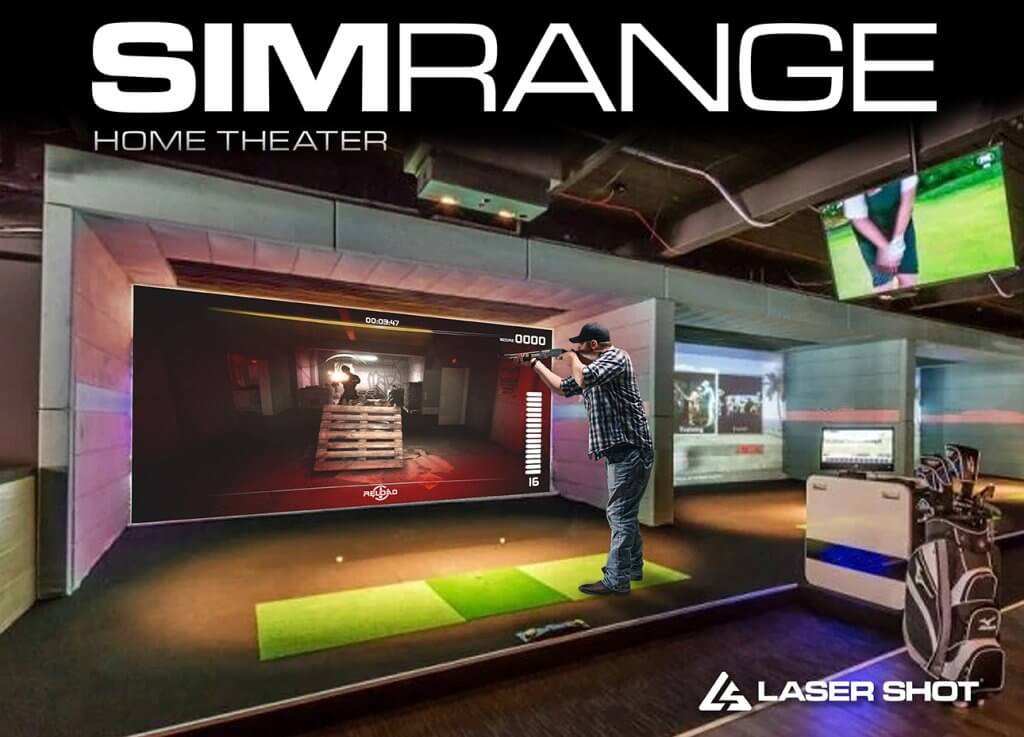 golf simulator by laser shot simulations
